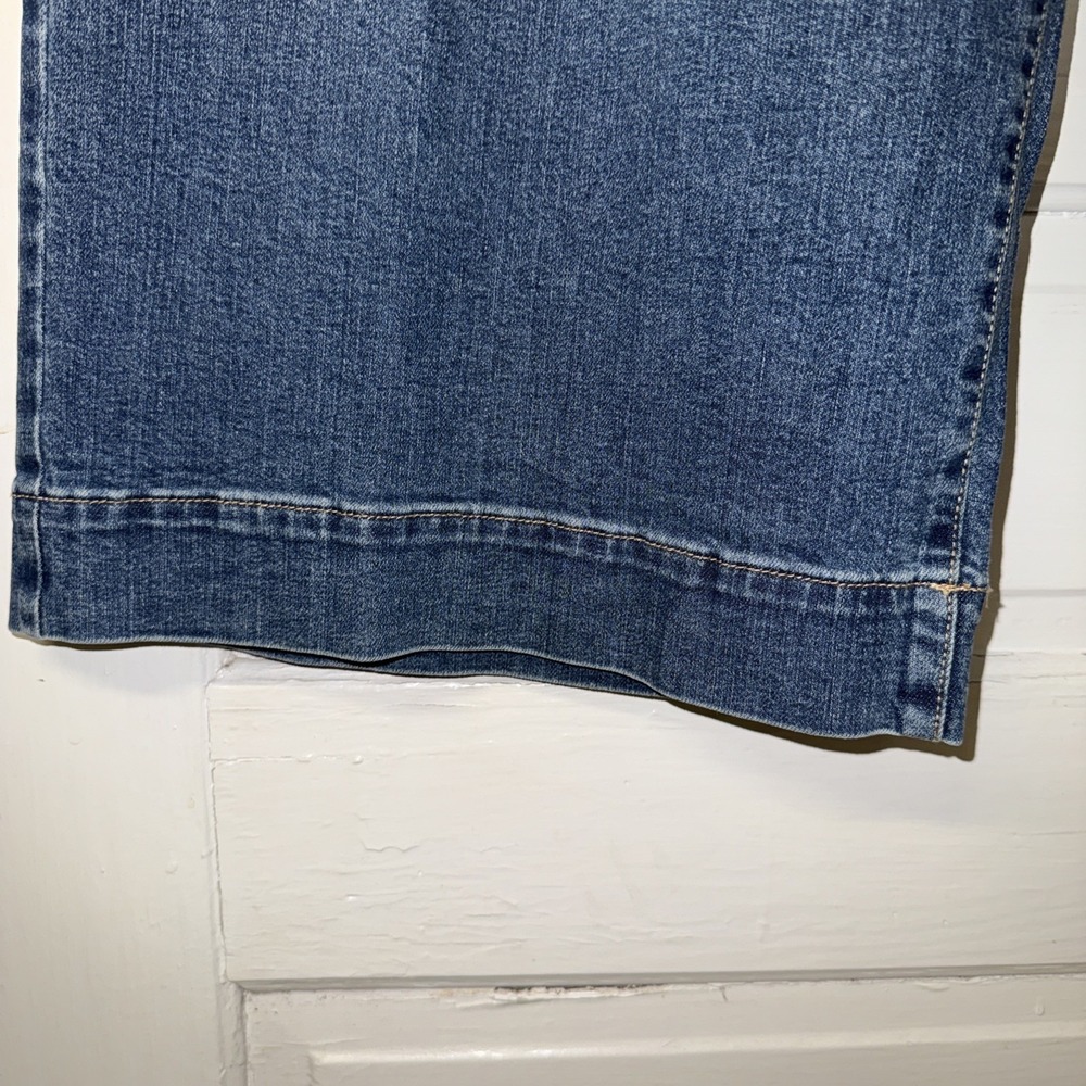 High Rise Jeans Wide Leg Crop Womens 24W Button Fly a.n.a Brand - Picture 6 of 12